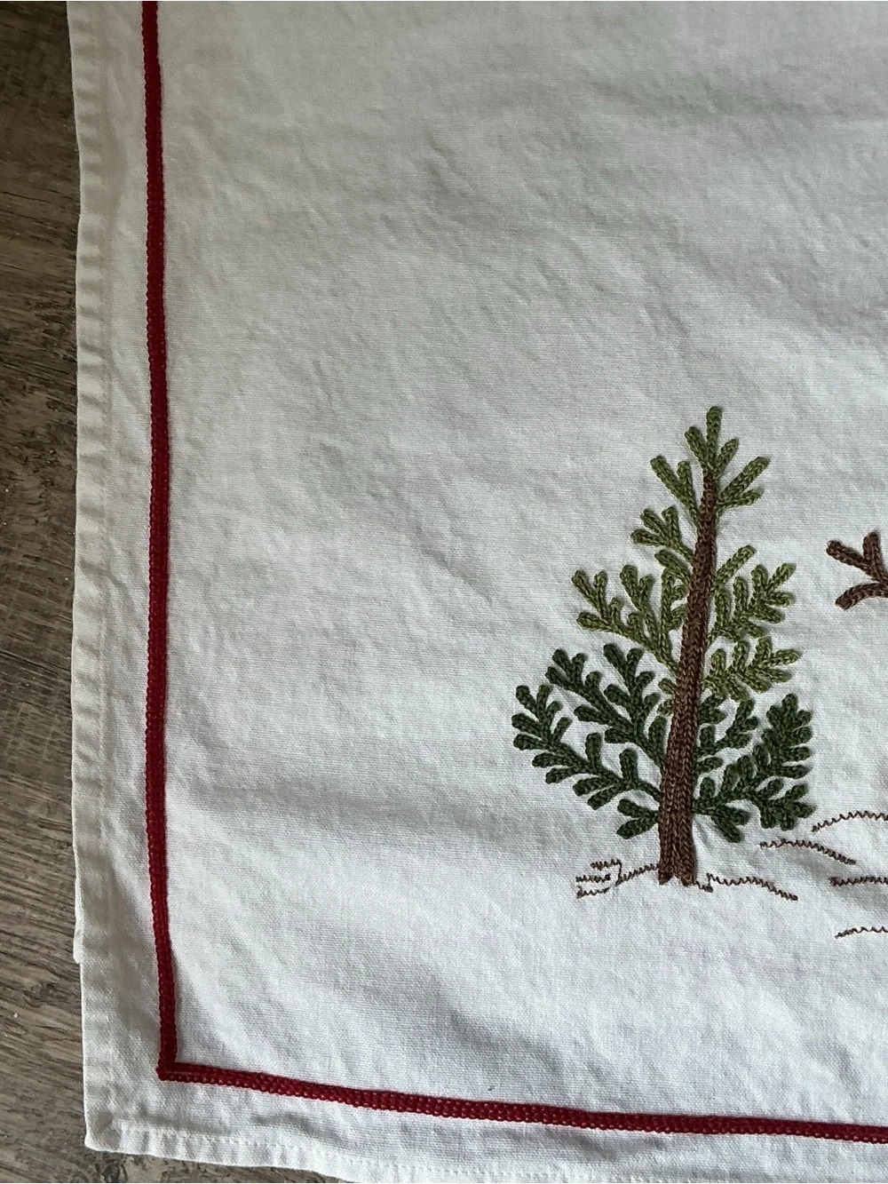 Williams Sonoma Snowman Embroidered Kitchen Towels, Set of 2 OB